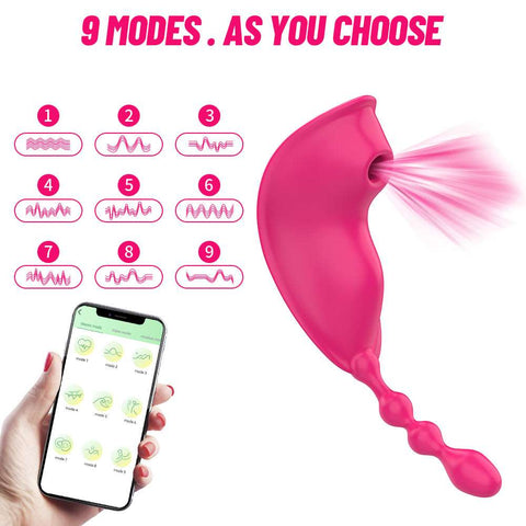 Bluetooth Sucking Vibrator and Clitoris Stimulator