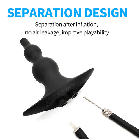 Silicone Inflatable Anal Plug