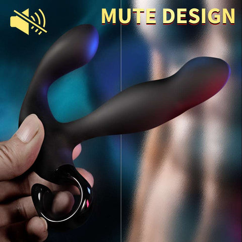 Anal Plug with Delay Ejaculation Ring, Male Massager Toy