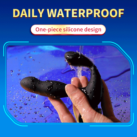 Anal Plug with Delay Ejaculation Ring, Male Massager Toy