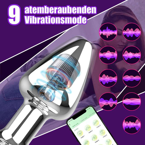 Stainless Steel Anal Plug Vibrator