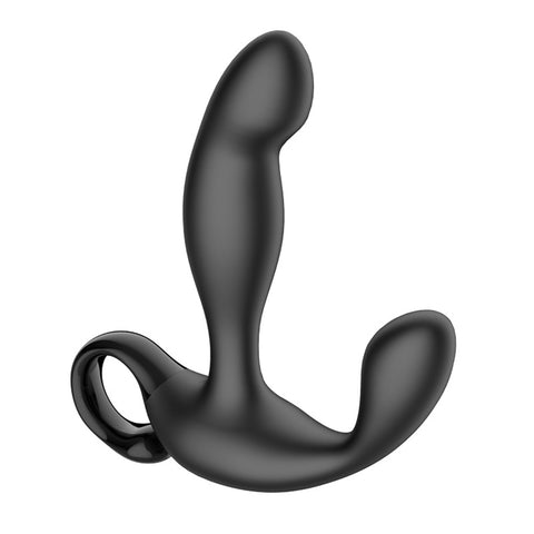 Anal Plug with Delay Ejaculation Ring, Male Massager Toy
