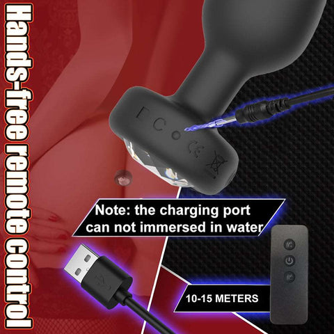 Wireless Remote Control Anal Plug Vibrator