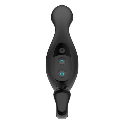 Anal Plug with Delay Ejaculation Ring, Male Massager Toy