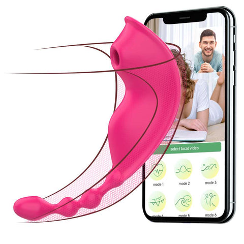 Bluetooth Sucking Vibrator and Clitoris Stimulator